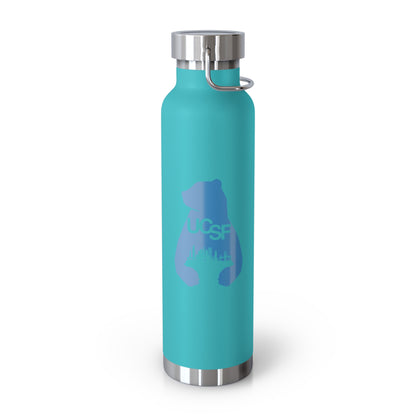 UCSF City Silhouette Process Blue Copper Vacuum Insulated Bottle, 22oz