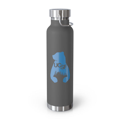 UCSF City Silhouette Process Blue Copper Vacuum Insulated Bottle, 22oz