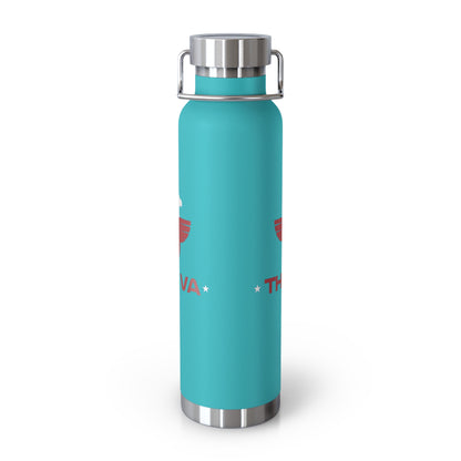 The VA Eagle Cross Copper Vacuum Insulated Bottle, 22oz