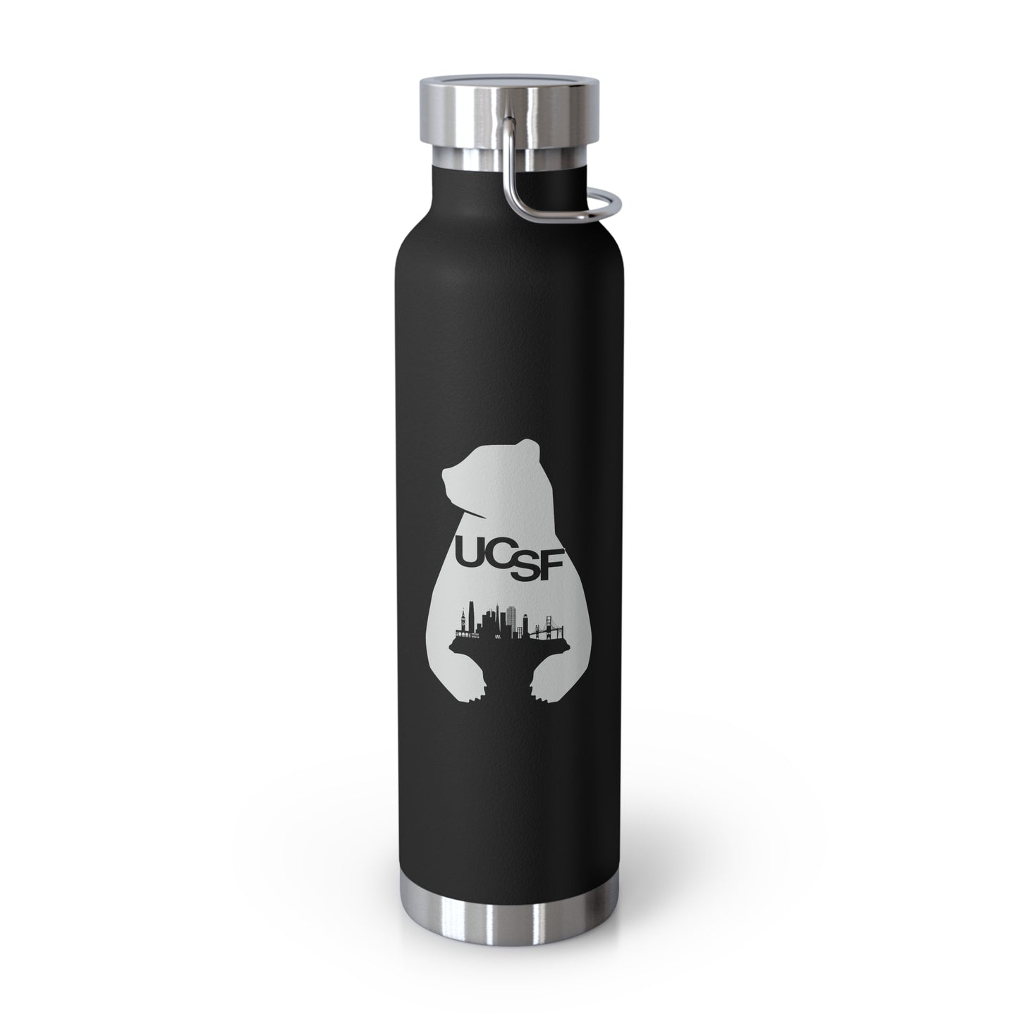 UCSF City Silhouette Gray Logo Copper Vacuum Insulated Bottle, 22oz