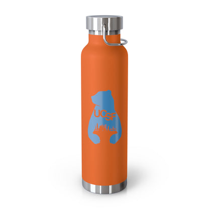 UCSF City Silhouette Process Blue Copper Vacuum Insulated Bottle, 22oz