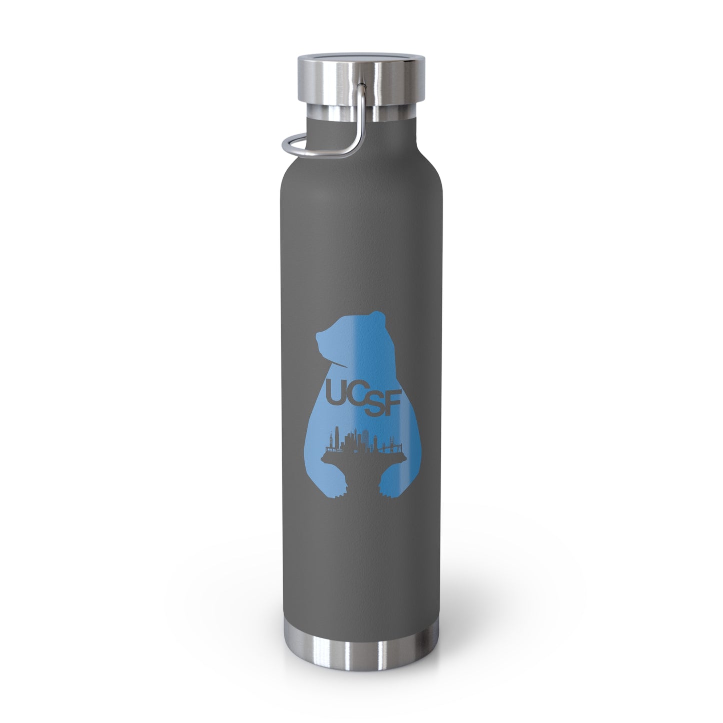 UCSF City Silhouette Process Blue Copper Vacuum Insulated Bottle, 22oz