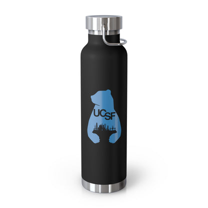 UCSF City Silhouette Process Blue Copper Vacuum Insulated Bottle, 22oz