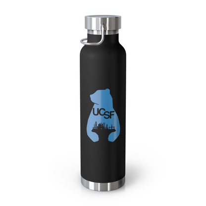 UCSF City Silhouette Process Blue Copper Vacuum Insulated Bottle, 22oz