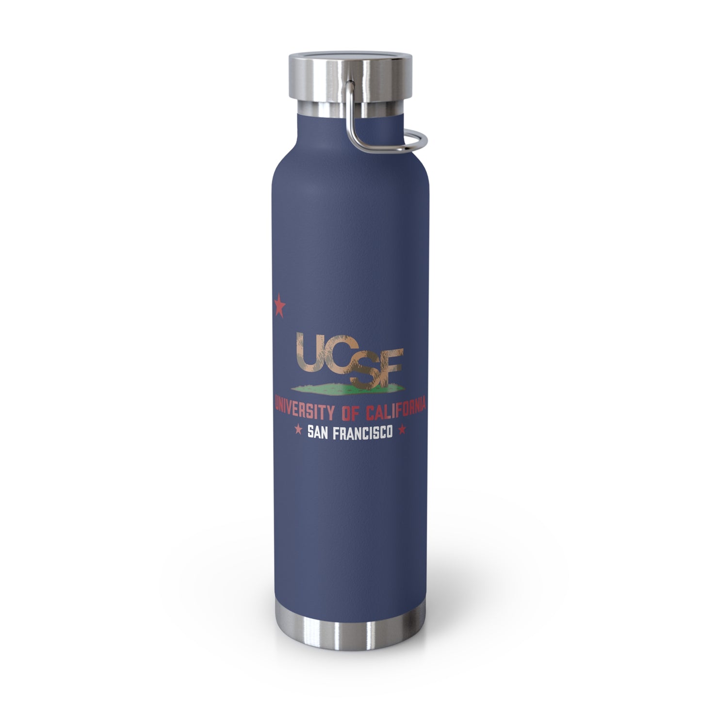 UCSF CA FLag Copper Vacuum Insulated Bottle, 22oz