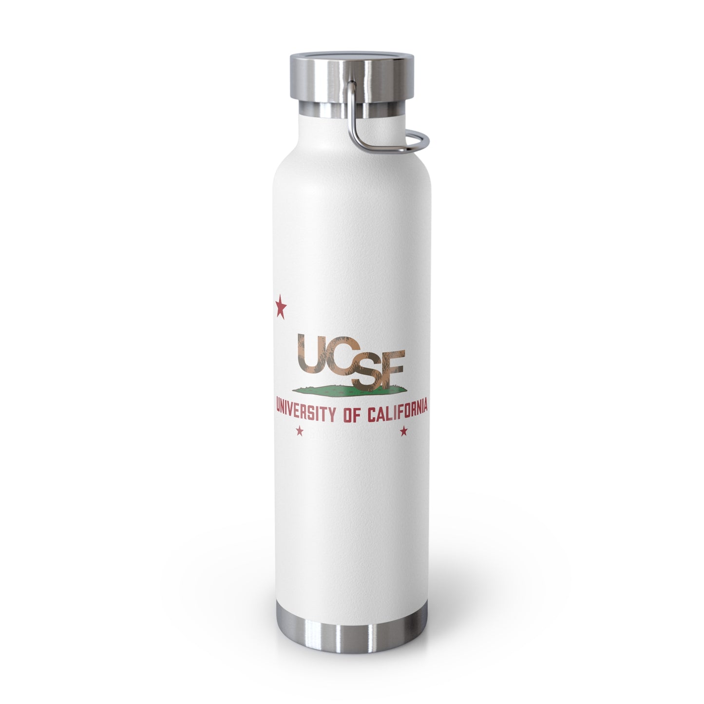 UCSF CA FLag Copper Vacuum Insulated Bottle, 22oz