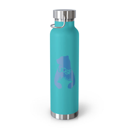 UCSF City Silhouette Process Blue Copper Vacuum Insulated Bottle, 22oz