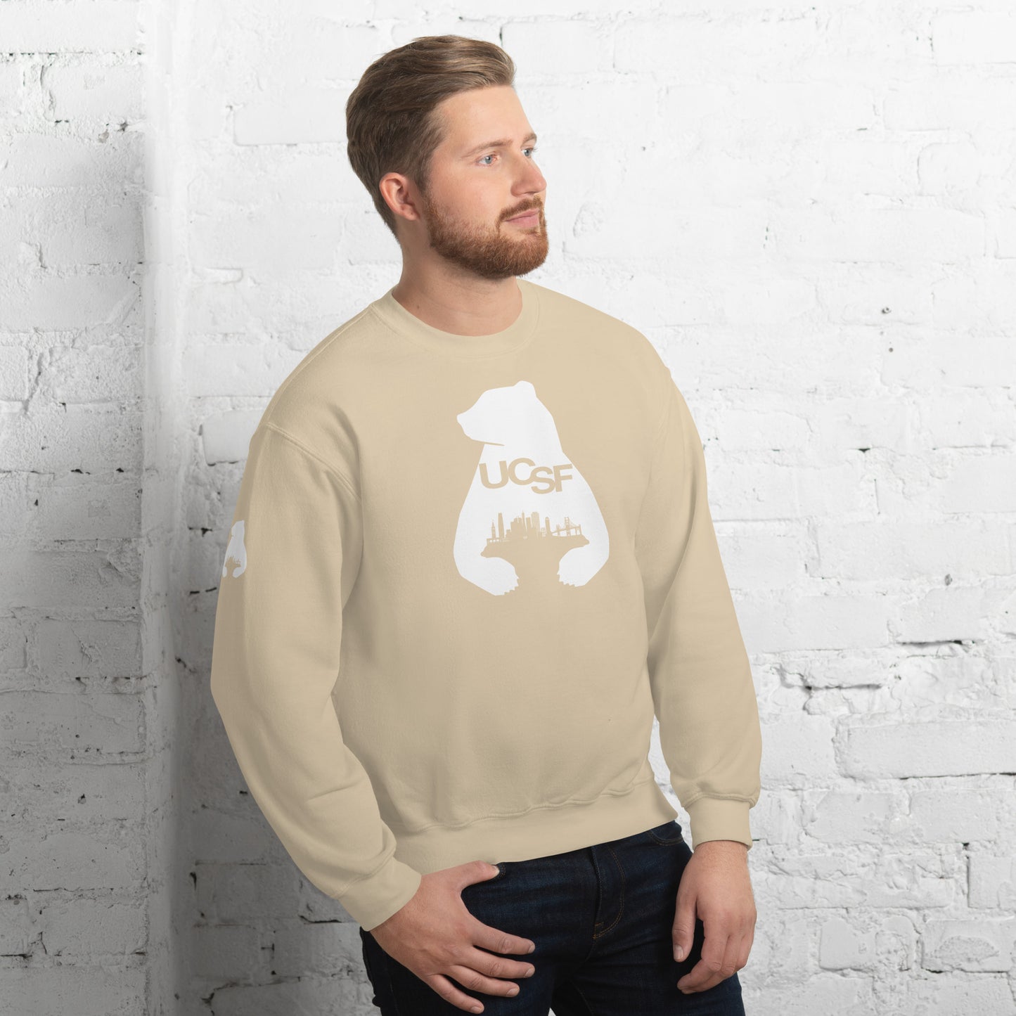 Unisex Sweatshirt City Silhouette White Logo