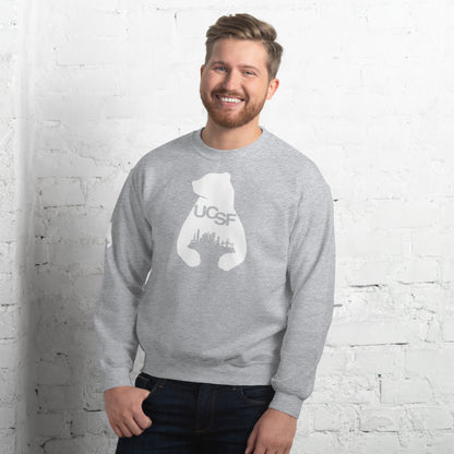 Unisex Sweatshirt City Silhouette White Logo