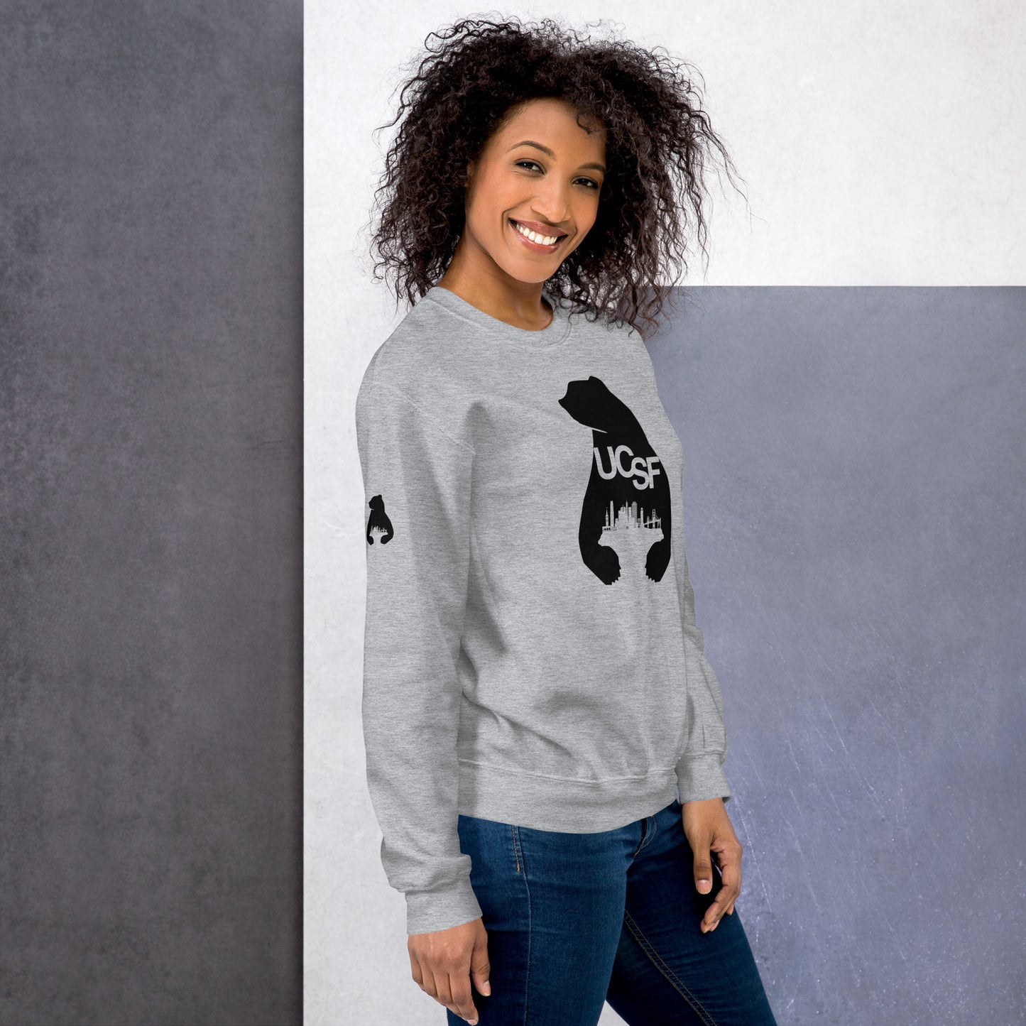 Unisex Sweatshirt City Silhouette Black Logo