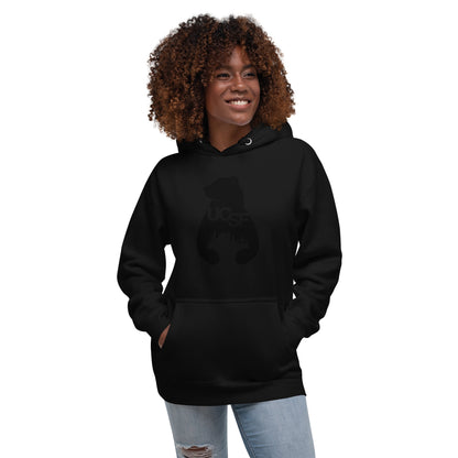 Unisex Hoodie City Silhouette Black Logo