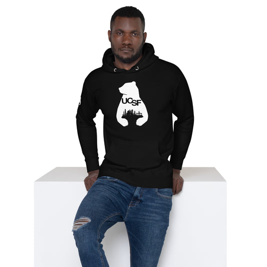 Unisex Hoodie City Silhouette White Logo