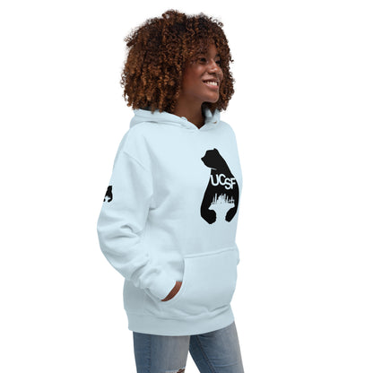 Unisex Hoodie City Silhouette Black Logo