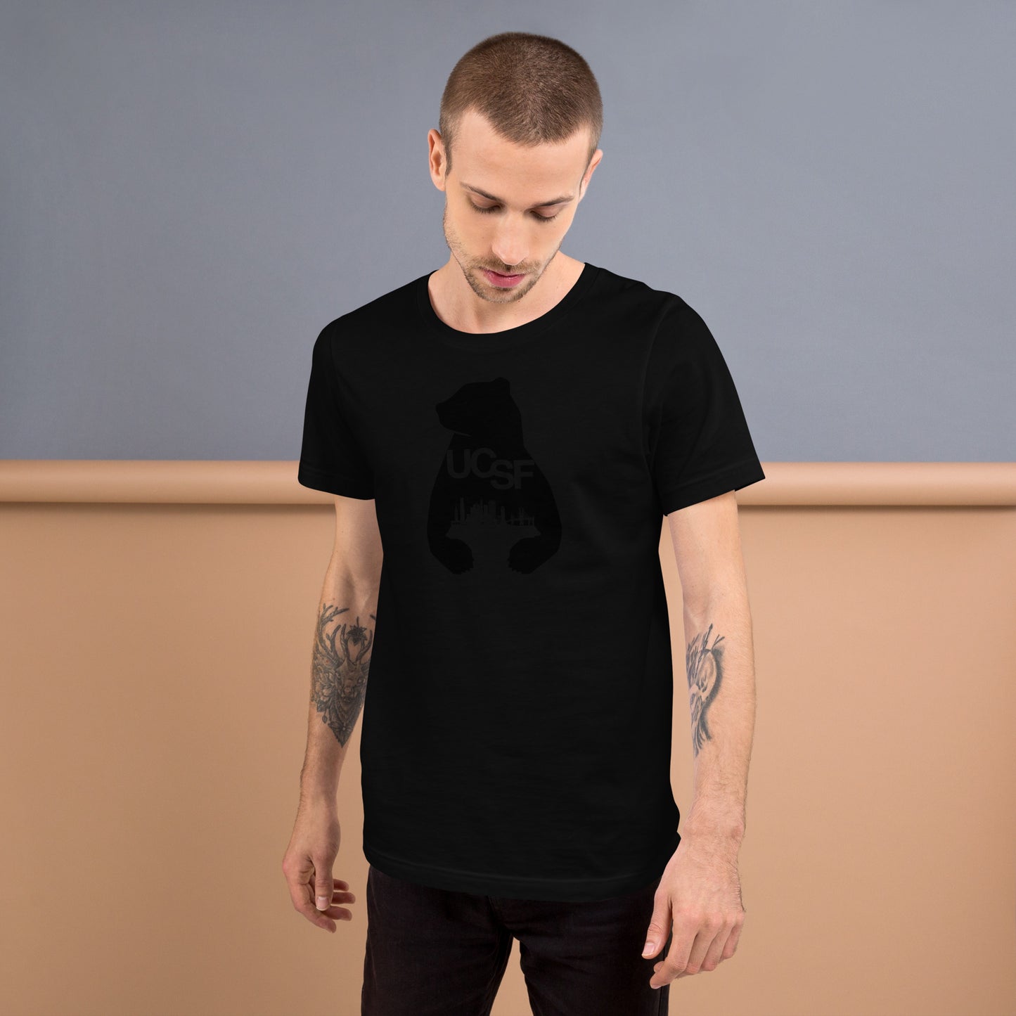 Unisex t-shirt City Silhouette Black Logo