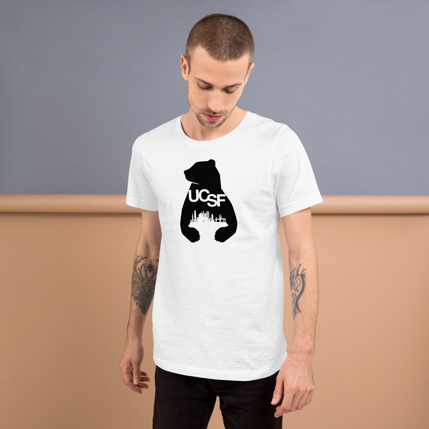 Unisex t-shirt City Silhouette Black Logo