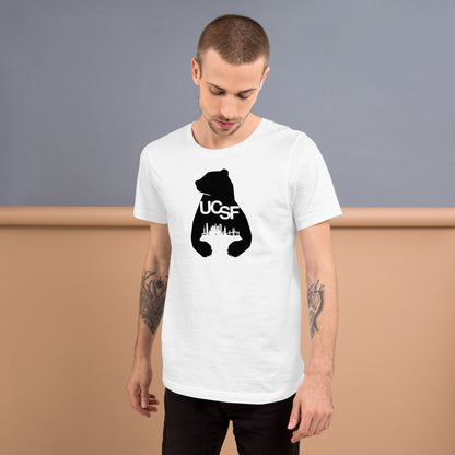 Unisex t-shirt City Silhouette Black Logo